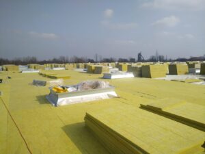 Projekt Ruda Śląska - kompleksowy montaż dachu płaskiego - wełna mineralna - termoizolacja